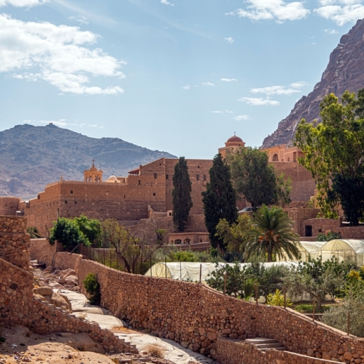 St.,Catherine's,Monastery,,Located,In,Desert,Of,Sinai,Peninsula,In