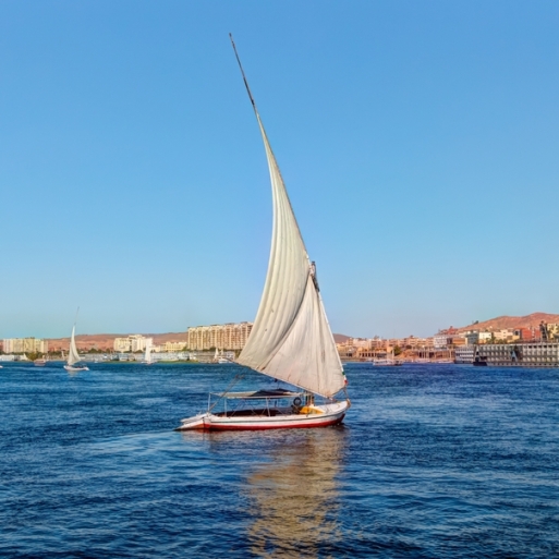 Felucca,Sailboats,On,River,Nile,,Aswan,,Egypt